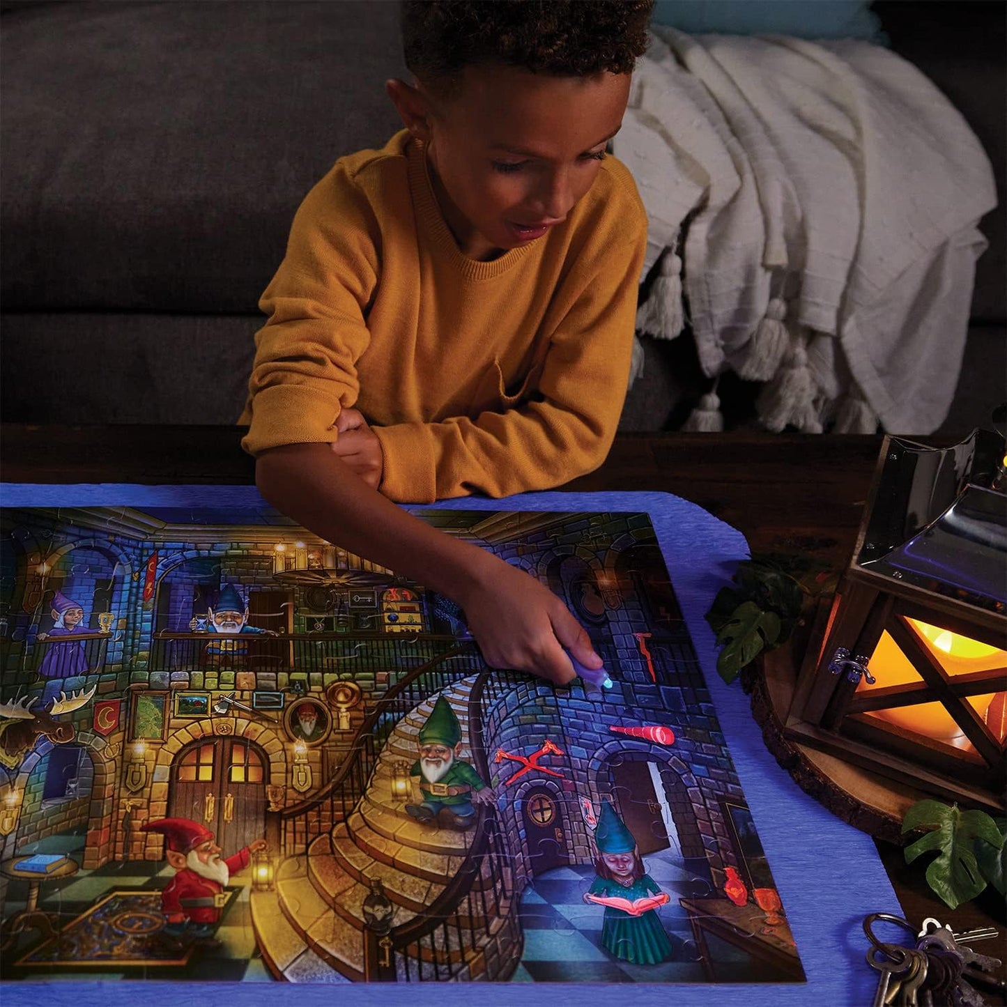 SEEK & FIND GLOW PUZZLE GNOMES AT NIGHT