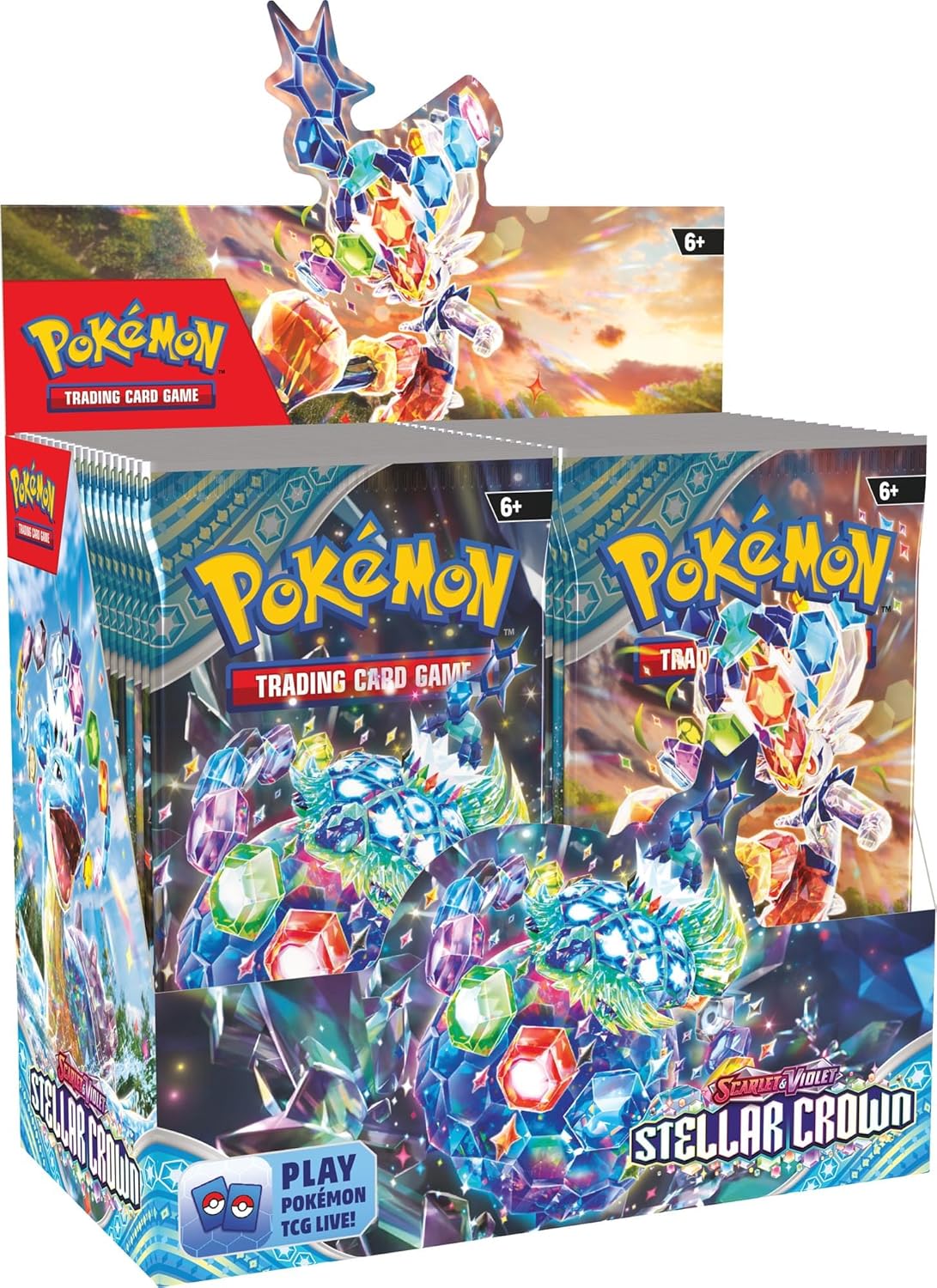 Pokemon TCG: Scarlet & Violet - Stellar Crown - Booster Pack (Random Art -10 card pack)