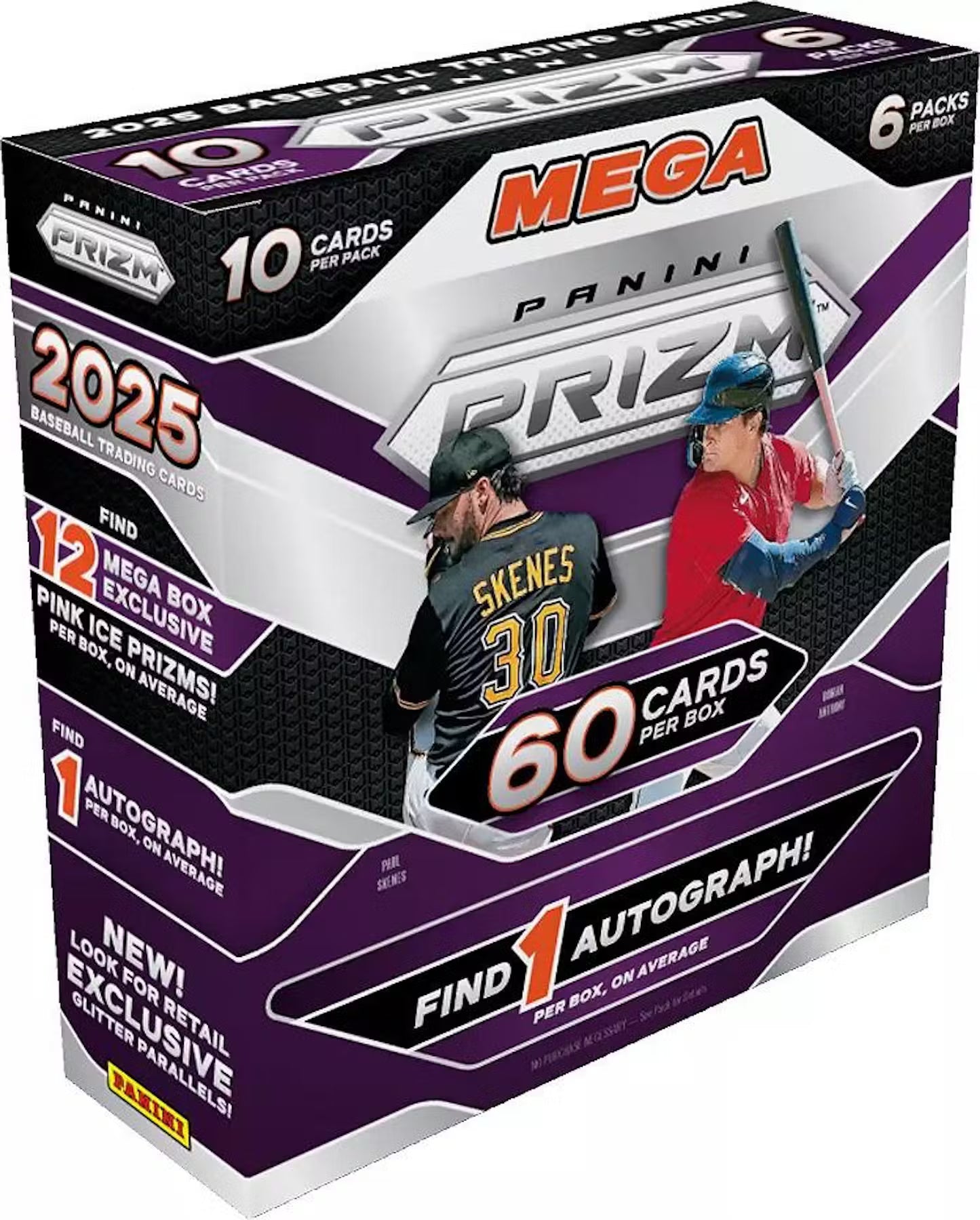 2025 Panini Prizm Baseball Mega Box (Pink Ice Prizms)