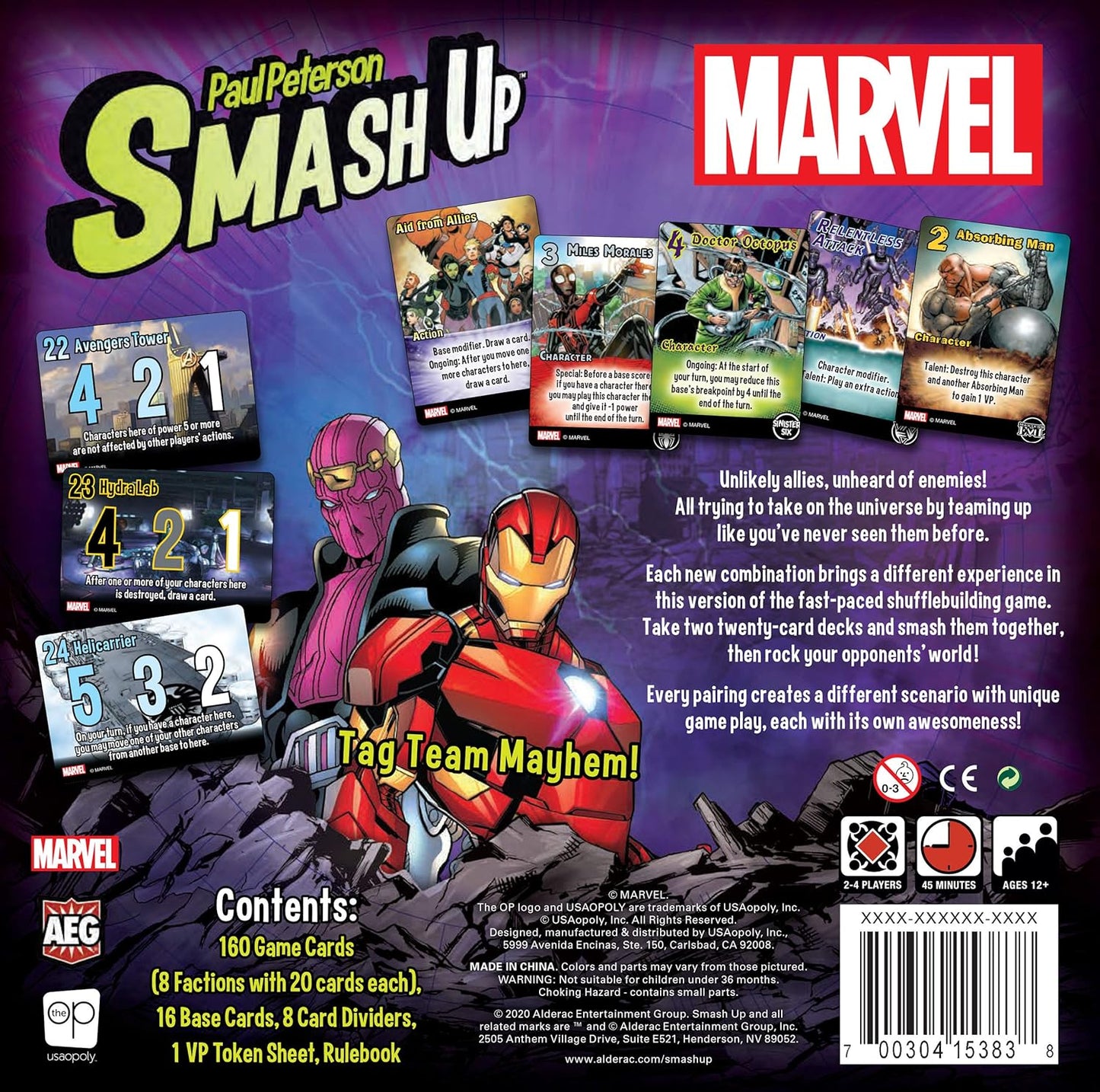 SMASH UP MARVEL GAME