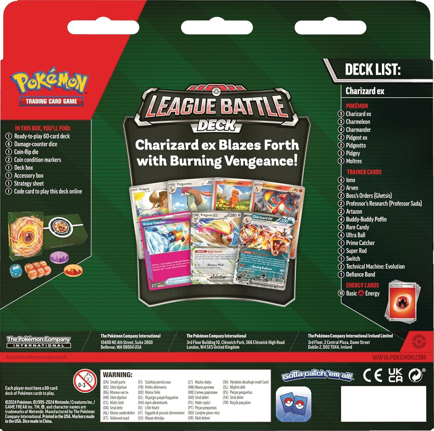 Pokemon Charizard ex League Battle Deck