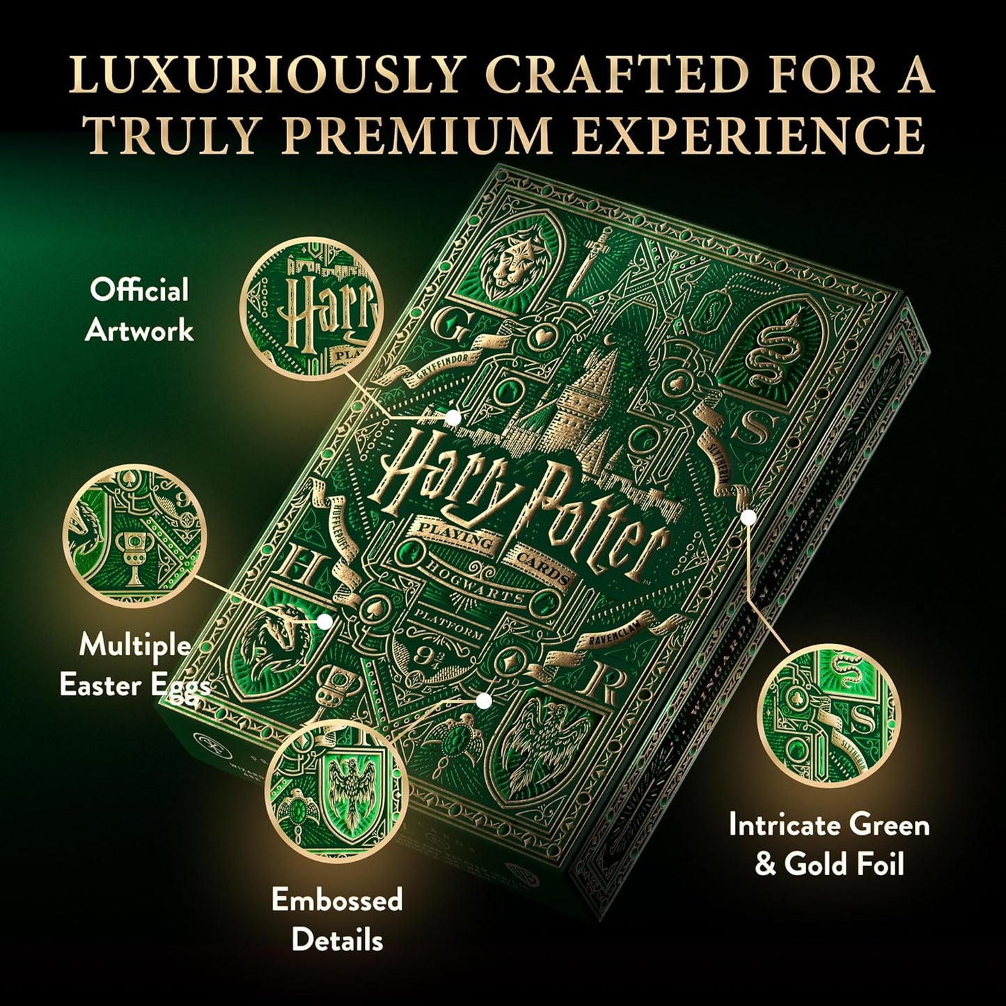 Theory 11 Harry Potter Playing Cards - Green