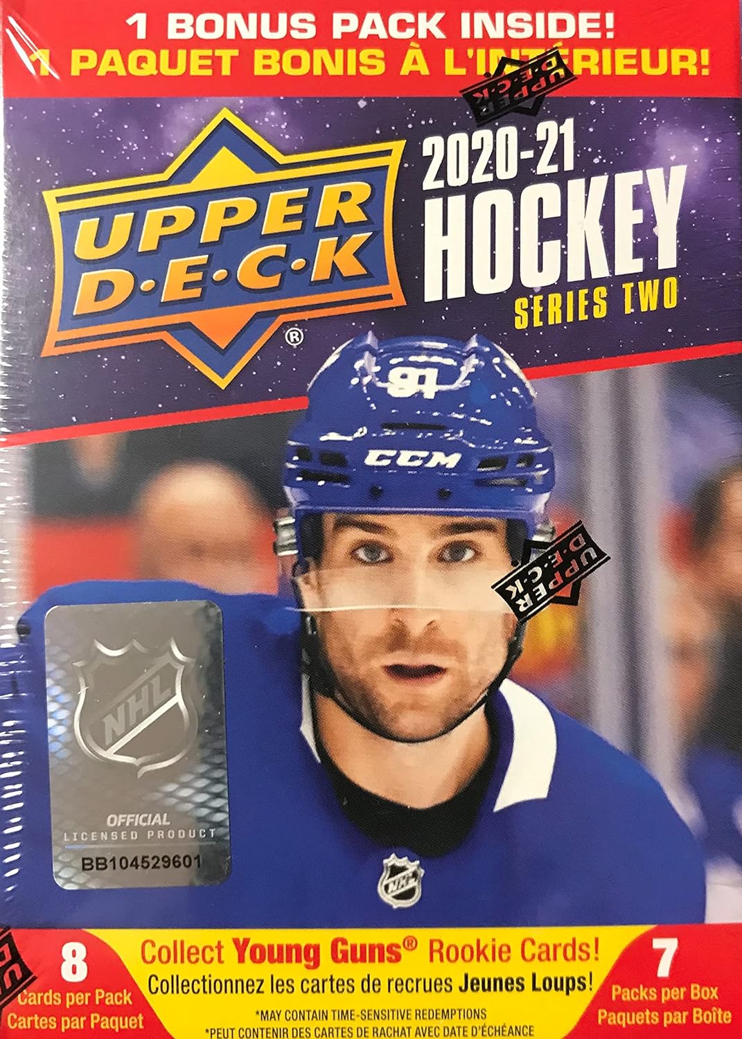 2020/21 Upper Deck Series 2 Hockey 7-Pack Blaster Box