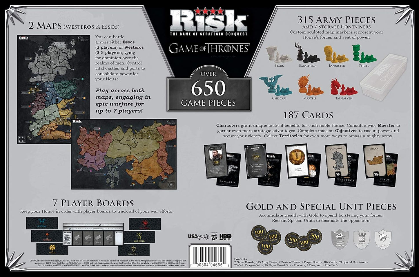 RISK GAME OF THRONES