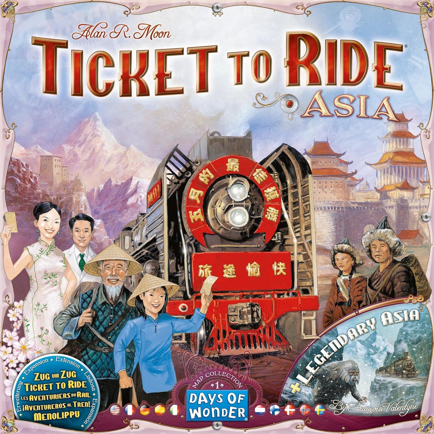 TICKET TO RIDE: MAP #1 - ASIA