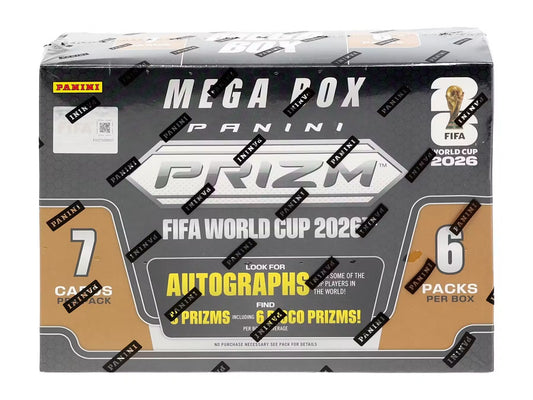 2026 PANINI PRIZM WORLD CUP SOCCER HOBBY MEGA BOX