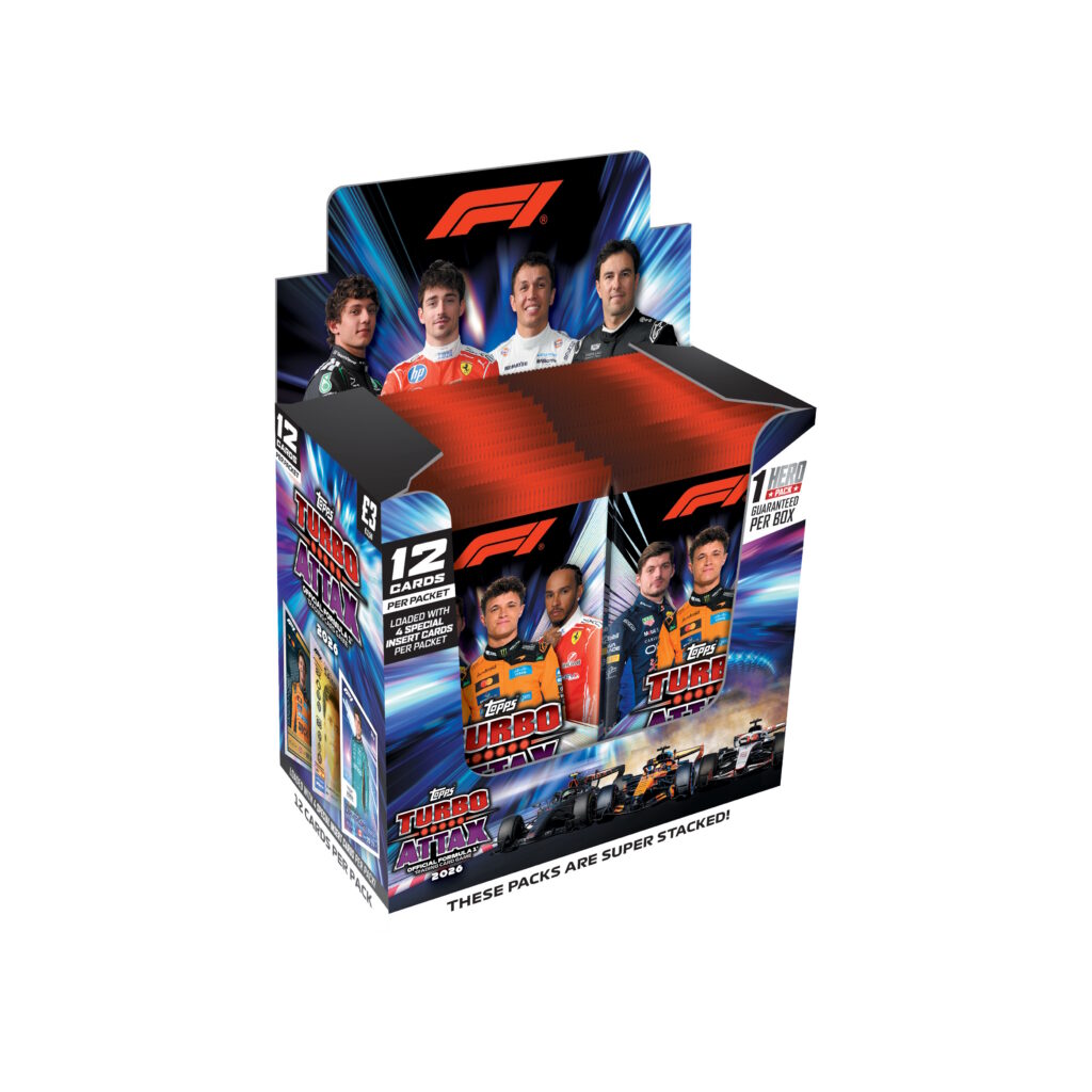 2026 TOPPS TURBO ATTAX FORMULA 1 CARDS – 24-PACK BOX