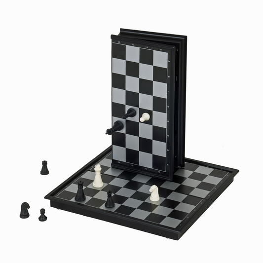 CHESS SET, 10" MAGNETIC FOLDING