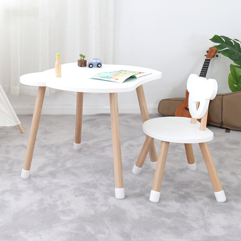 Bear Table and Chair Set - White