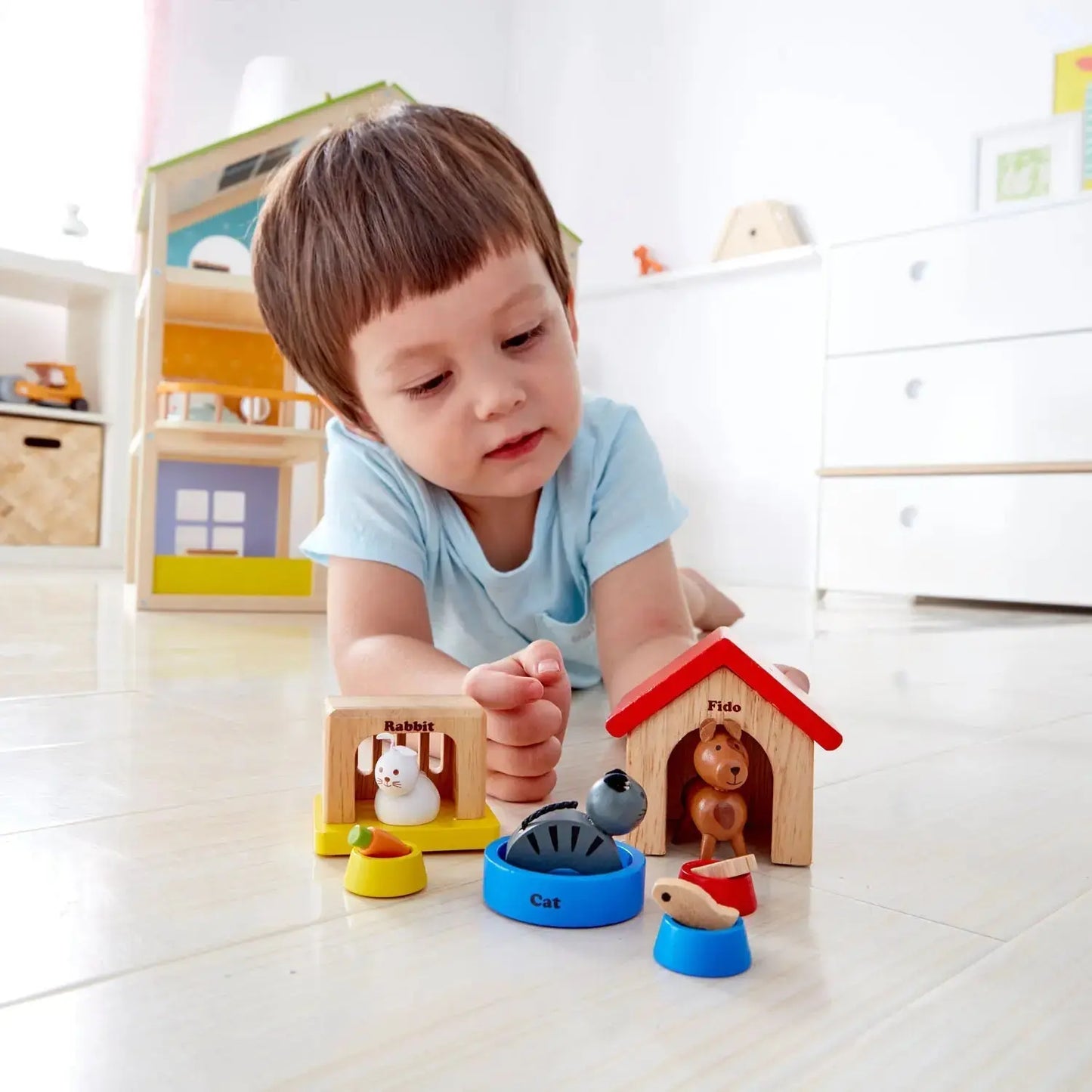 Family Pets Wooden Dollhouse Animal Set