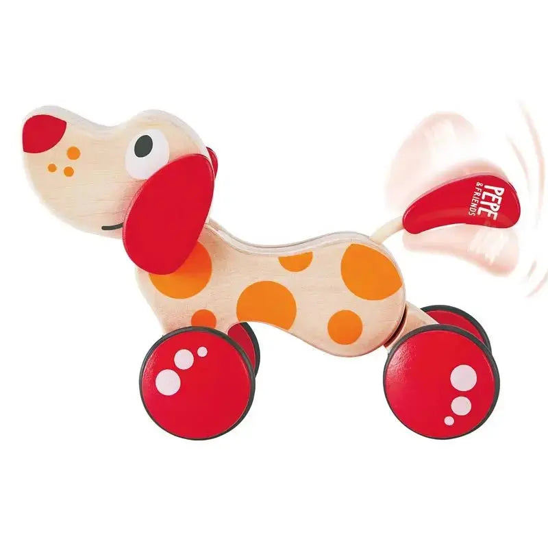 Walk-A-Long Puppy Wooden Pull Toy