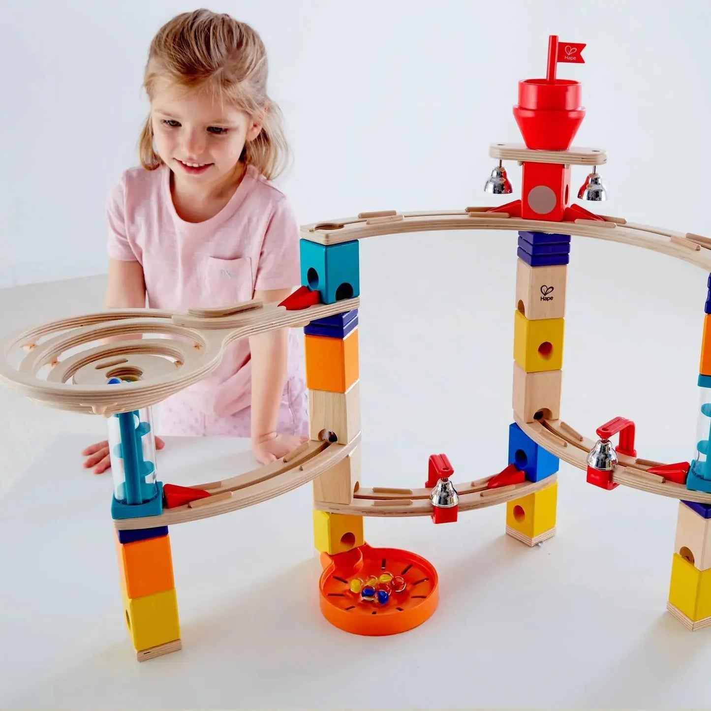 Quadrilla Castle Escape Wooden Marble Run Blocks