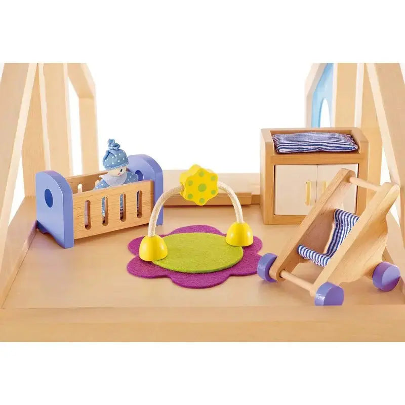 Wooden Doll House Furniture Baby's Room Set