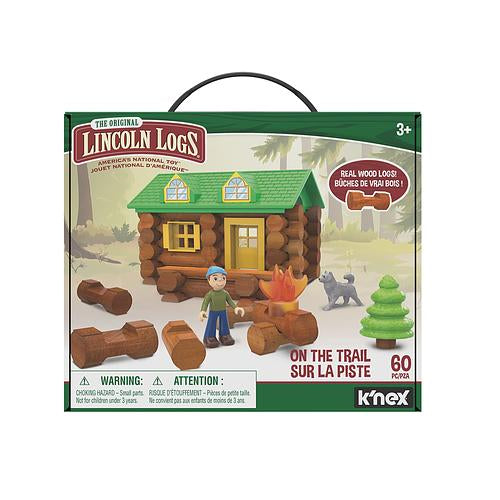 LINCOLN LOGS - 60PC ON THE TRAIL