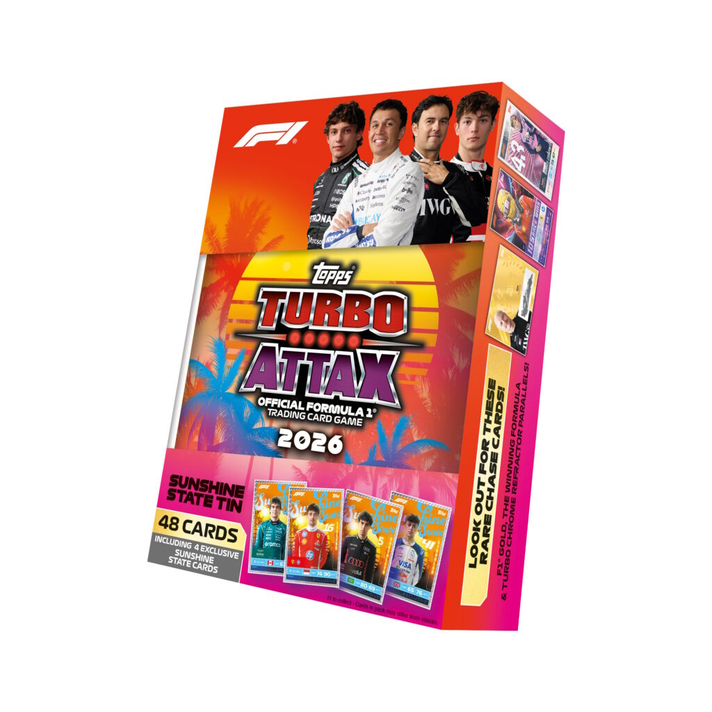 2026 TOPPS TURBO ATTAX FORMULA 1 CARDS – MEGA TIN