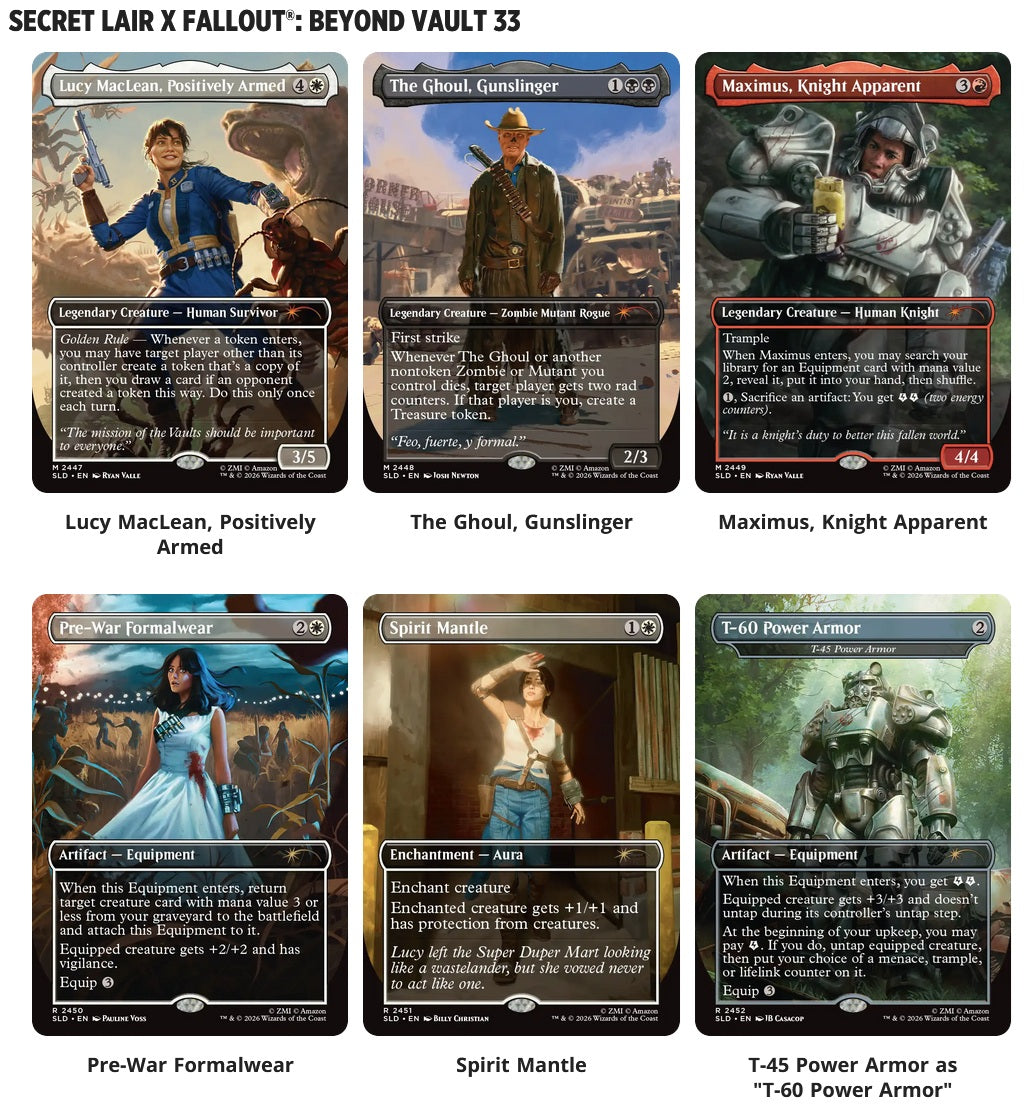 MAGIC THE GATHERING SECRET LAIR FALLOUT BEYOND VAULT 33 REGULAR
