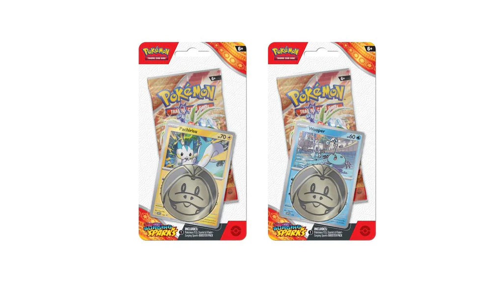 Pokemon Surging Sparks Blister Pack Bundle (Pachirisu or Wooper - 1 pack)