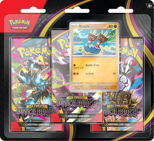 POKEMON ME05 PITCH BLACK 3PK BLISTER (PRE-ORDER) - WAVE 1
