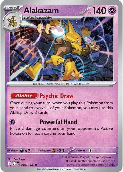 Alakazam (056/132) (ME01: Mega Evolution) (MEG) - GamesLand Canada