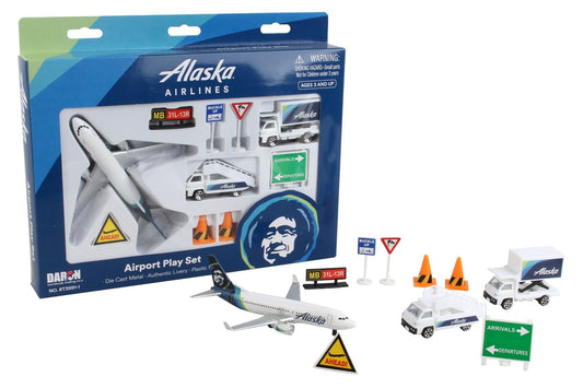 ALASKA AIRLINES AIRPORT PLAYSET NEW LIVERY - GamesLand Canada