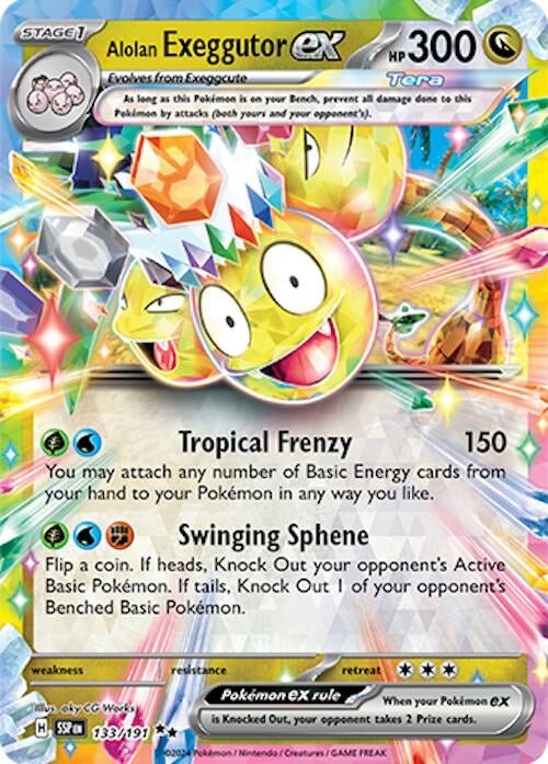 Alolan Exeggutor ex (133/191) (SSP) - GamesLand Canada