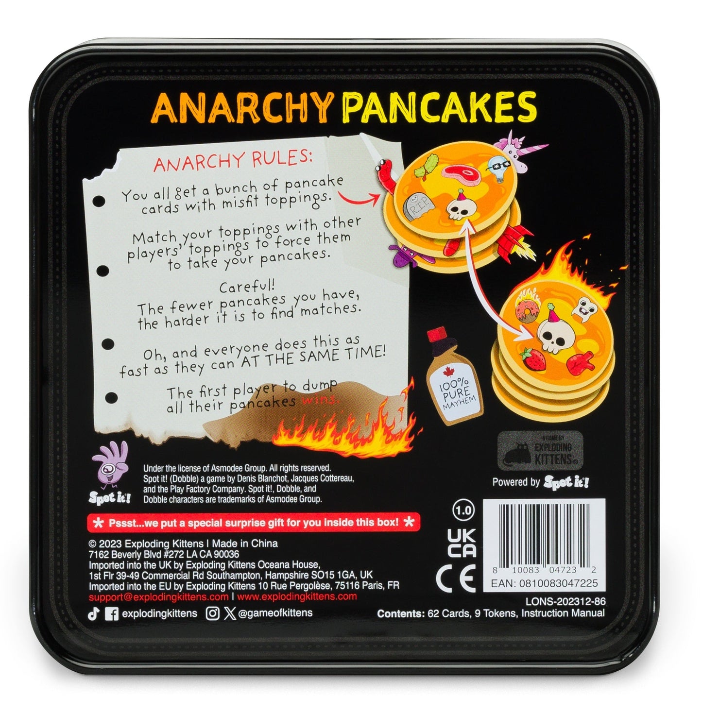 ANARCHY PANCAKES TIN EDITION - GamesLand Canada