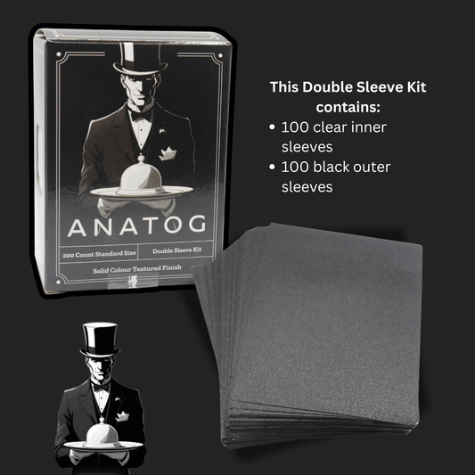ANATOG Double Sleeve Kit - Black - GamesLand Canada