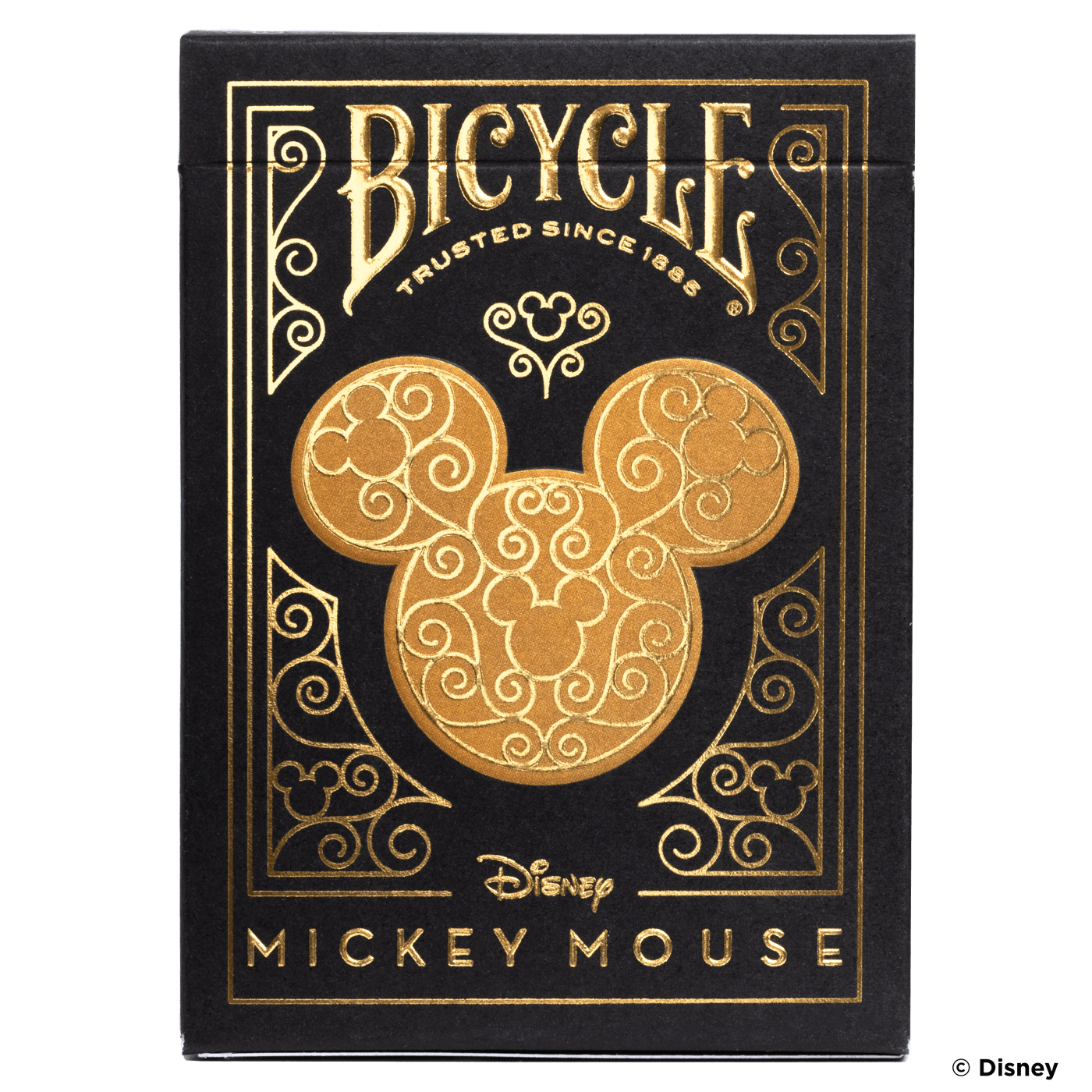 BICYCLE Disney Mickey Mouse inspired Black and Gold Playing Cards - GamesLand Canada