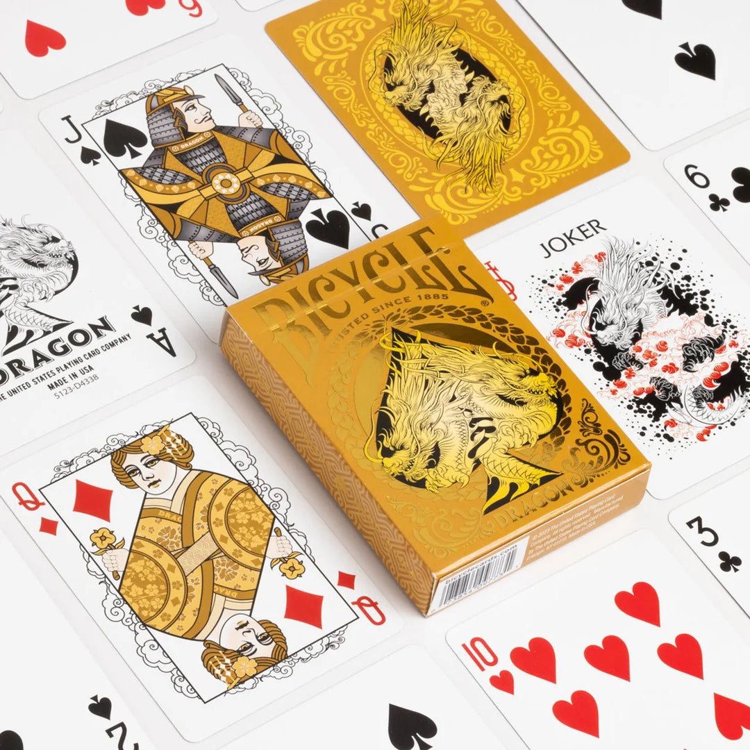 Bicycle Gold Dragon Playing Cards - GamesLand Canada