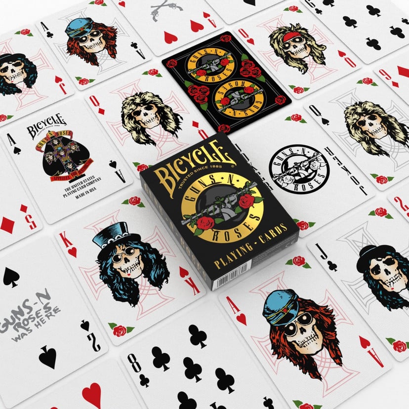 Bicycle Guns N' Roses Playing Cards - GamesLand Canada