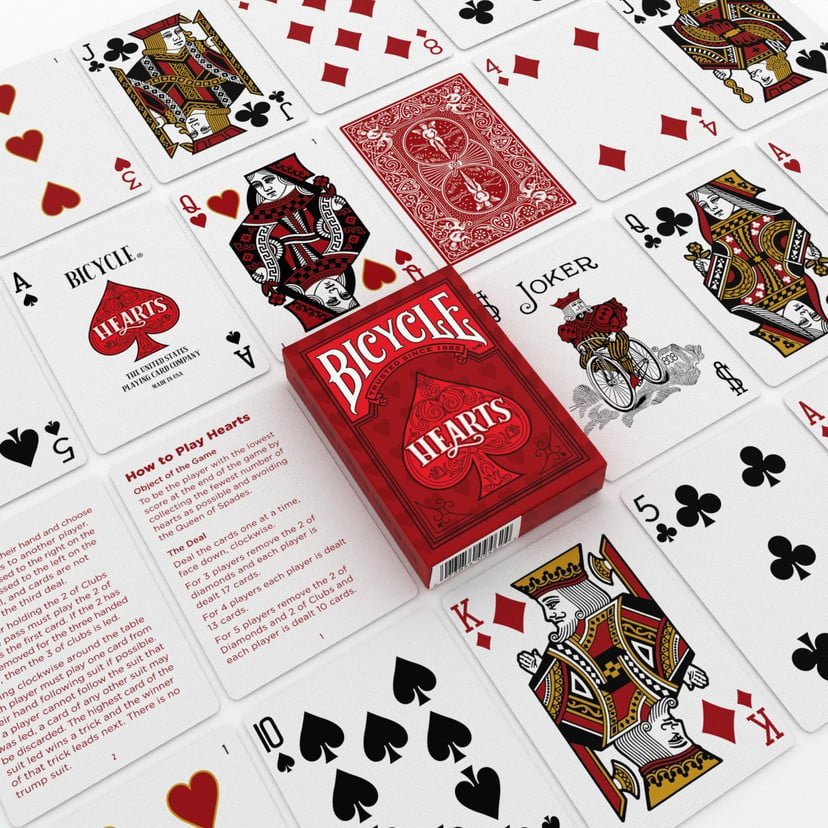 Bicycle Hearts Playing Cards - GamesLand Canada