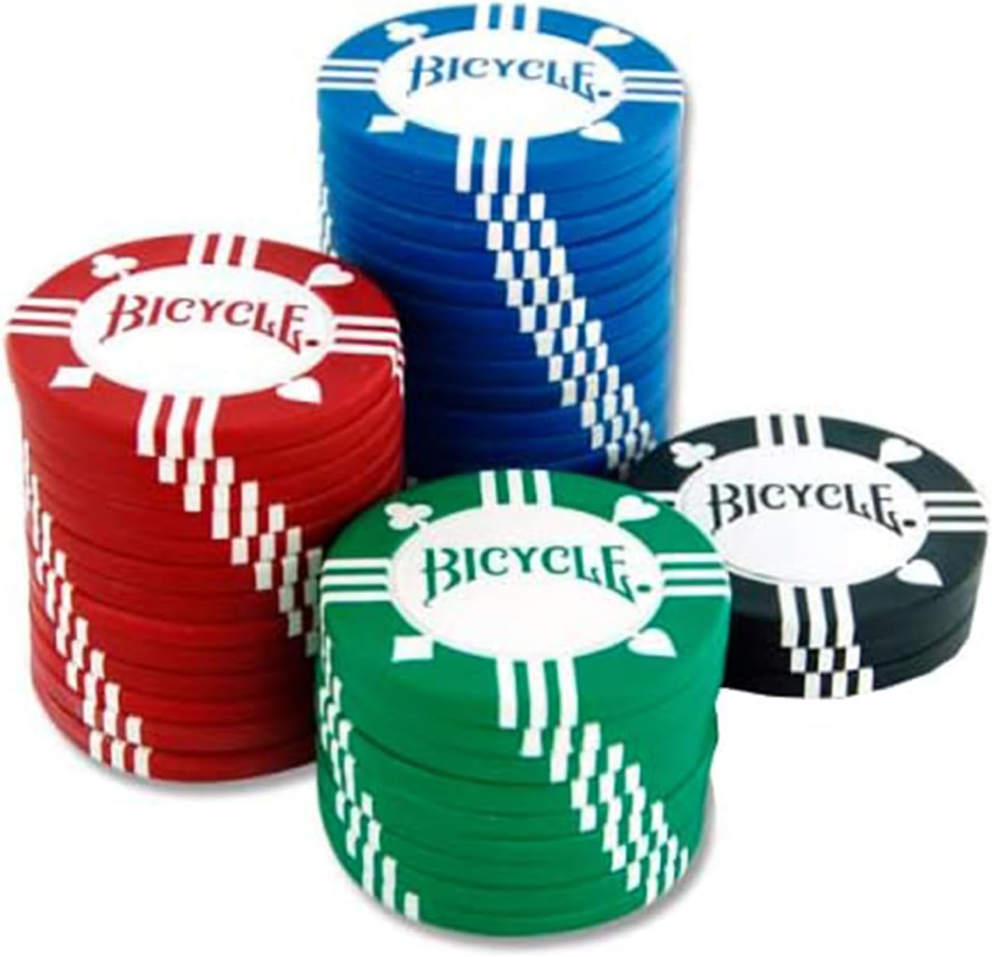 BICYCLE - Tournament Quality Poker Chips with Tray - GamesLand Canada