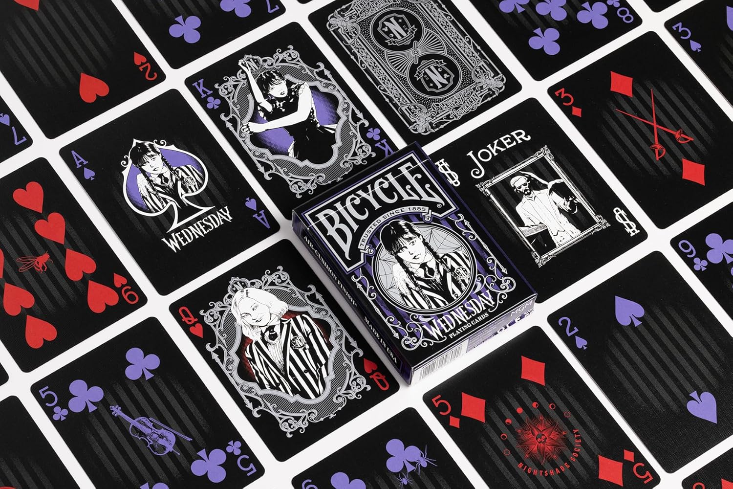Bicycle Wednesday Addams Playing Cards - GamesLand Canada