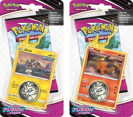 Pokemon SWSH8 Fusion Strike Checklane Blisters (1 Random Pack)