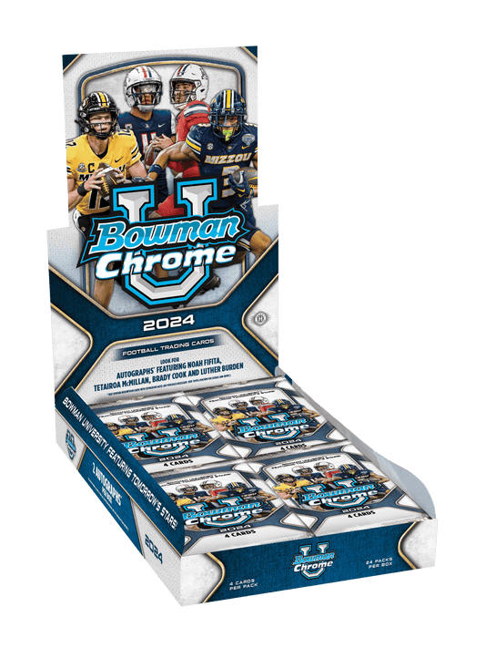 BOWMAN CHROME UNIVERSITY FOOTBALL 2024 HOBBY BOX - GamesLand Canada