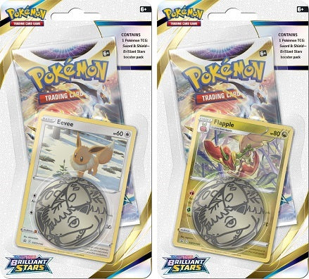 Pokemon SWSH9 Brilliant Stars Checklane Bliste (Random Pack - 1pc)