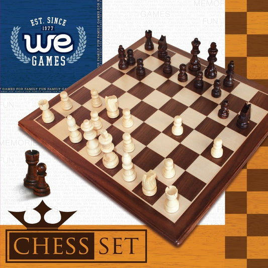 CHESS SET, 12" WALNUT WOOD STAUNTON - GamesLand Canada