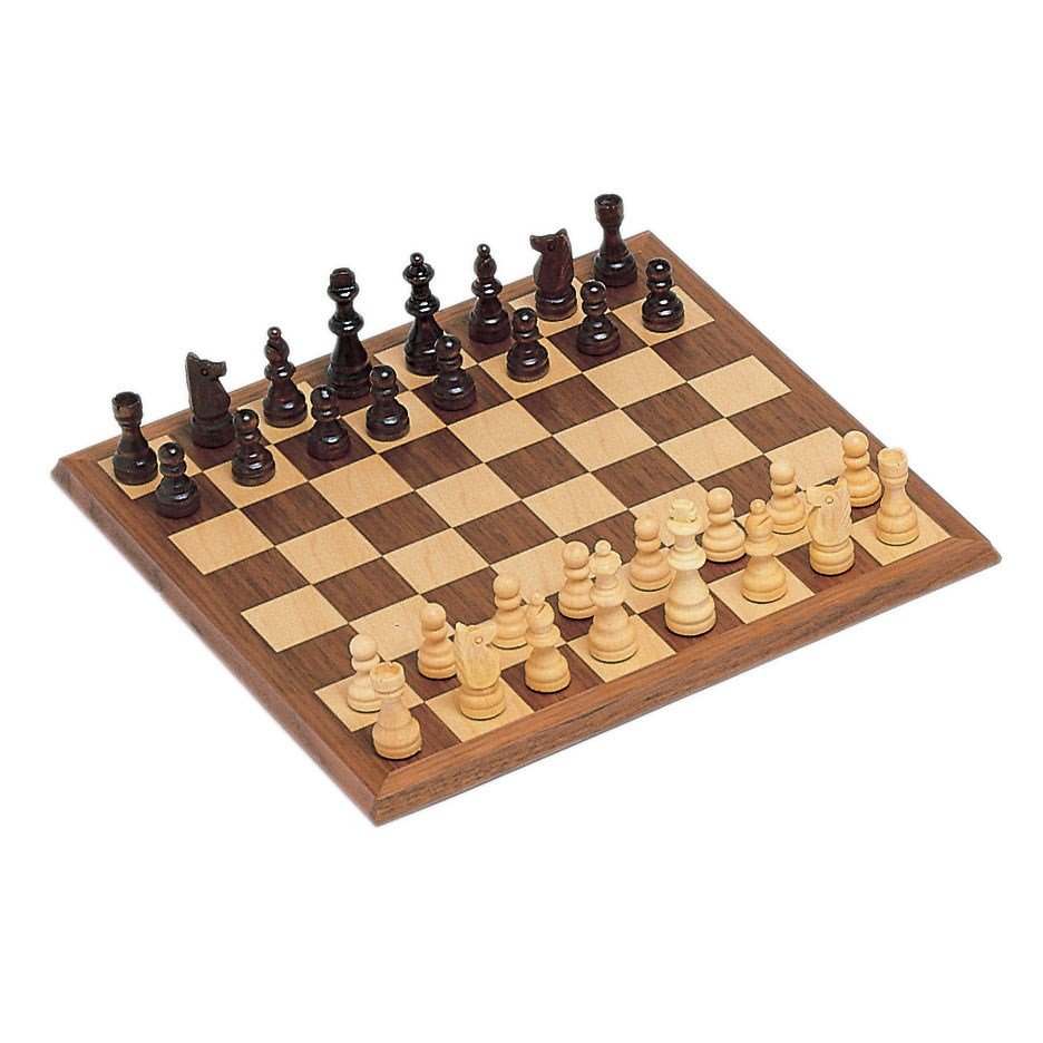 CHESS SET, 12" WALNUT WOOD STAUNTON - GamesLand Canada