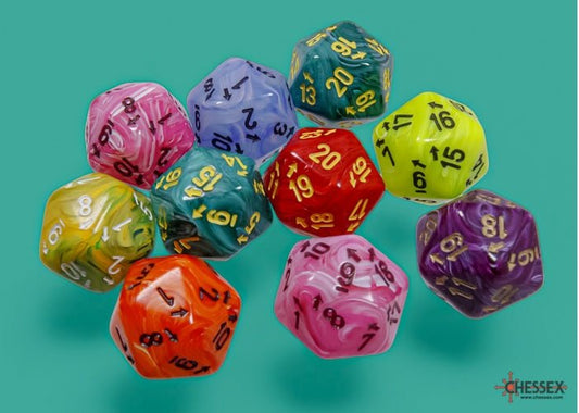 CHESSEX VORTEX COUNT UP & DOWN D20 BAG OF 10 - GamesLand Canada