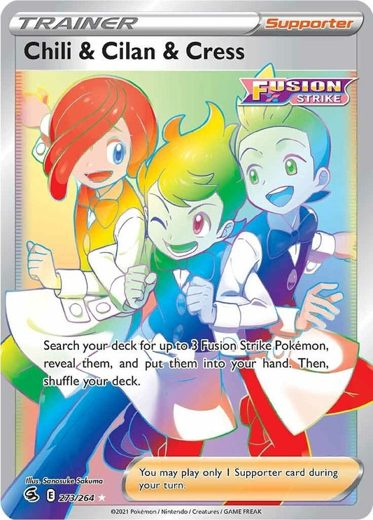 Chili & Cilan & Cress (Secret) (273/264) (SWSH08) - GamesLand Canada