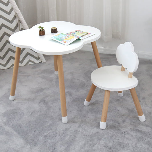 Cloud Table and Chair Set - White - GamesLand Canada