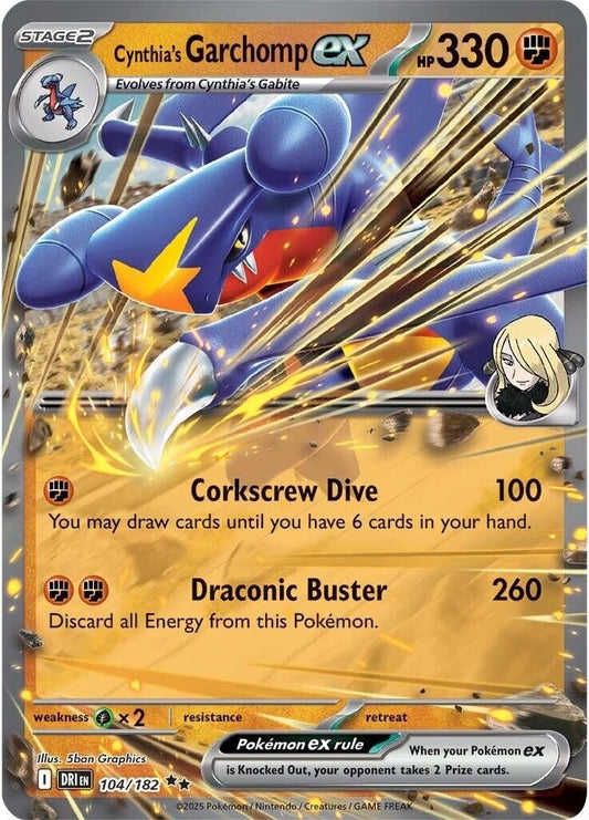 Cynthia's Garchomp ex (104/182) (DRI) - GamesLand Canada