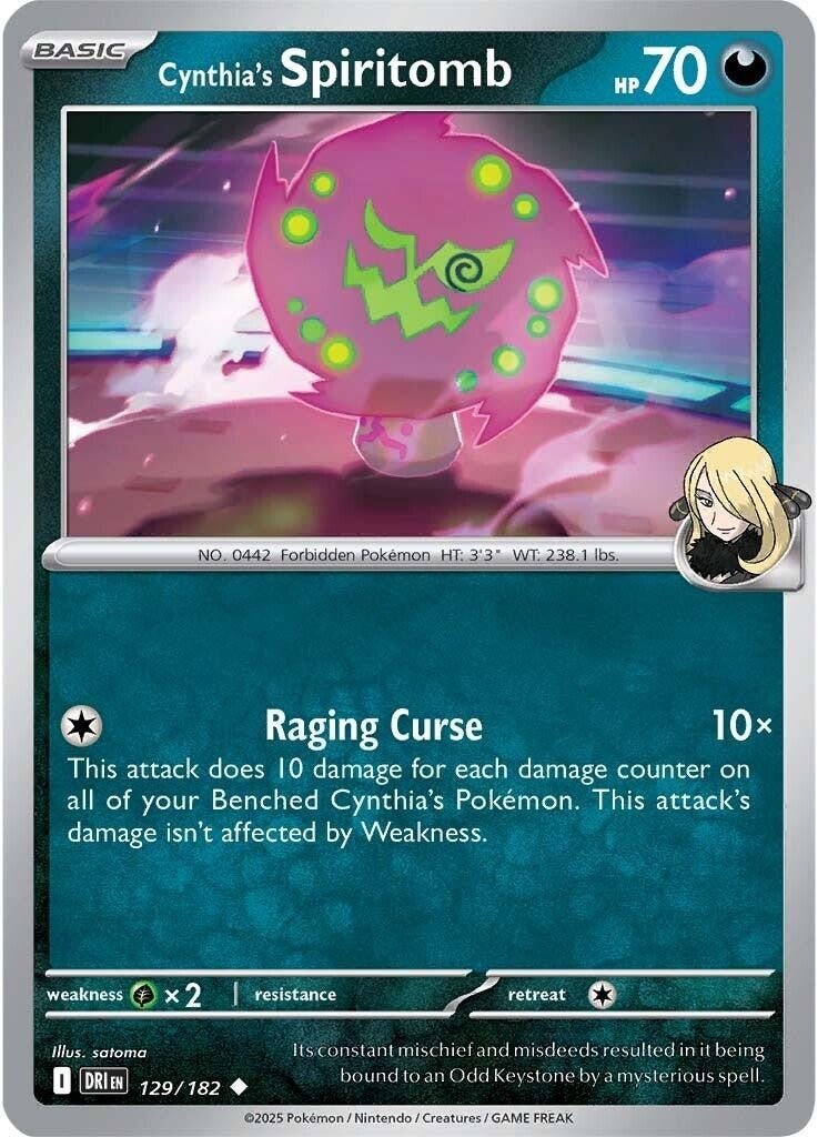 Cynthia's Spiritomb (129/182) (SV10: Destined Rivals) (DRI) - GamesLand Canada