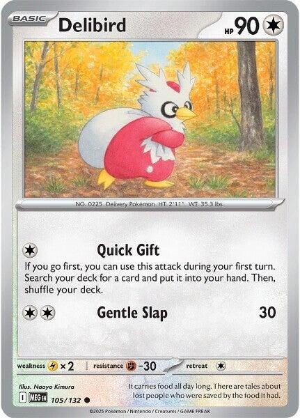 Delibird (105/132) (ME01: Mega Evolution) (MEG) - GamesLand Canada