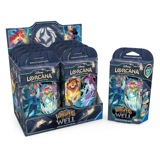 DISNEY LORCANA SET 10 WHISPERS IN THE WELL STARTER DECK - 1 RANDOM DECK - GamesLand Canada