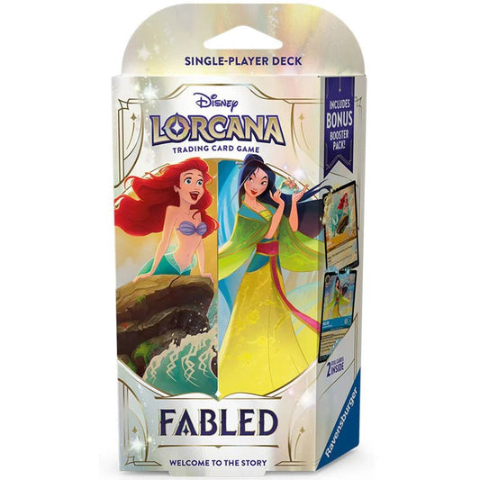 DISNEY LORCANA SET 9 FABLED STARTER DECK - AMBER & SAPPHIRE - GamesLand Canada