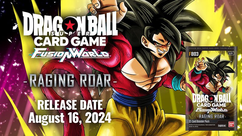 Dragon Ball Super - Fusion World FB03 Raging Roar Booster Box - GamesLand Canada
