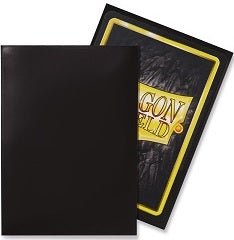 DRAGON SHIELD SLEEVES BLACK 100CT - GamesLand Canada