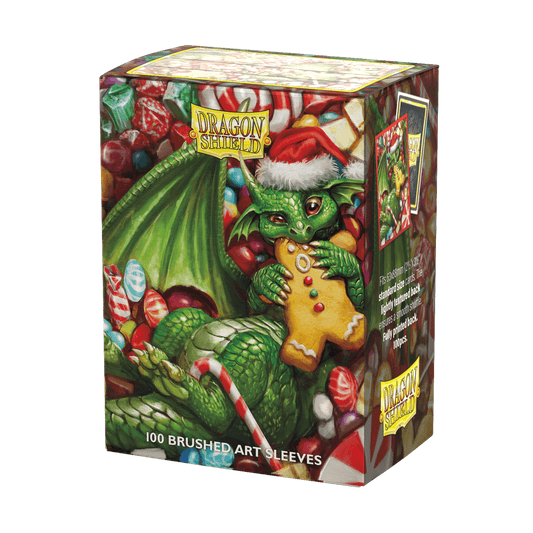 DRAGON SHIELD SLEEVES BRUSHED ART CHRISTMAS 100CT - GamesLand Canada