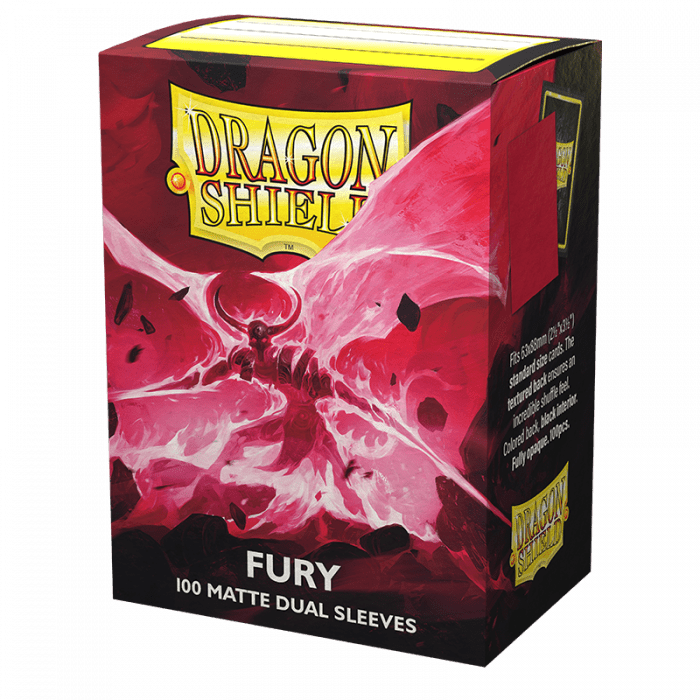 DRAGON SHIELD SLEEVES DUAL MATTE FURY 100CT - GamesLand Canada